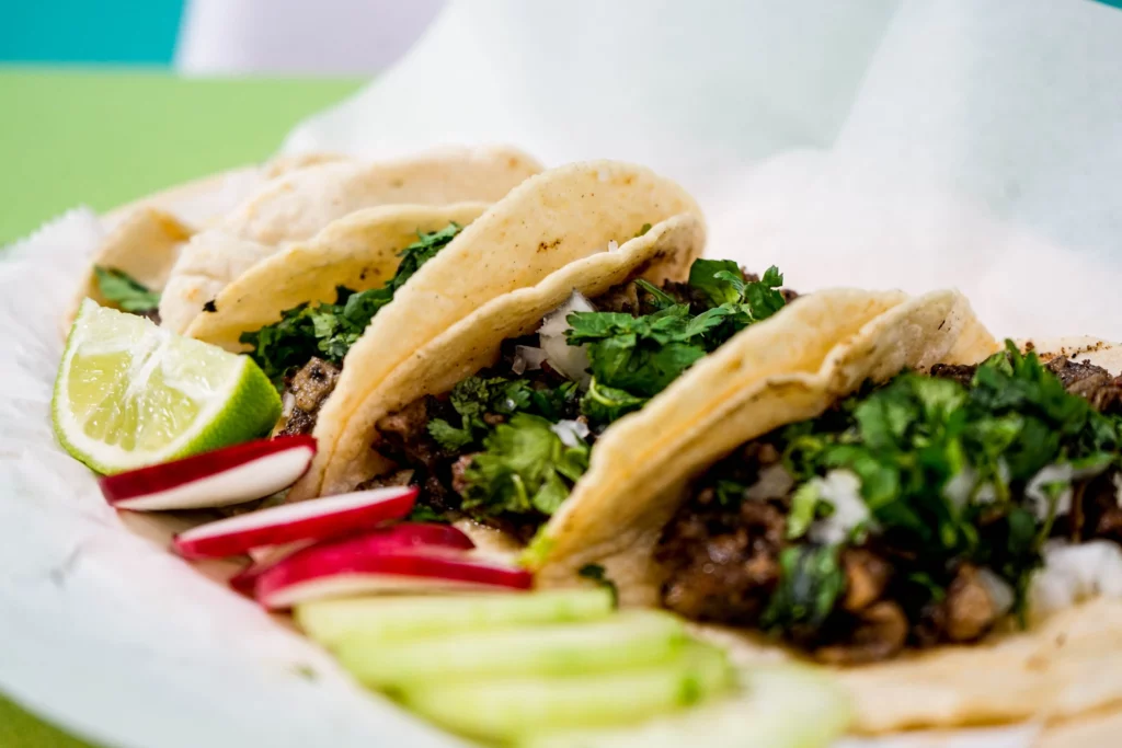Three authentic tacos